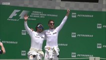 BBC F1: Fernando Alonso & Jenson Button mess around (2015 Brazilian Grand Prix)