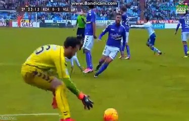 Manu del Moral Dives For Penalty ZARAGOZA 0-2 VALLADOID Segunda Division 15.11.2015 HD