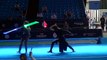 Combat de sabres laser pendant le  2015 World Fencing Championship