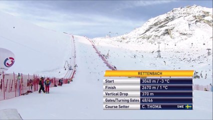 Géant F Sölden (oct 2015), 1ère manche