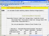 How to Use DDB Function in Excel