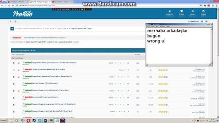 L# Wrong user pw hatası