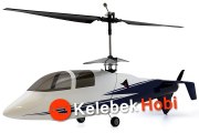 Uzaktan kumandalı profesyonel scale fiberglass gövdeli çift brushless rtf elektrikli model maket helikopter
