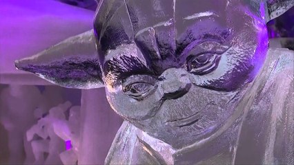 Skulptura nga akulli të inspiruara nga “Lufta e yjeve”