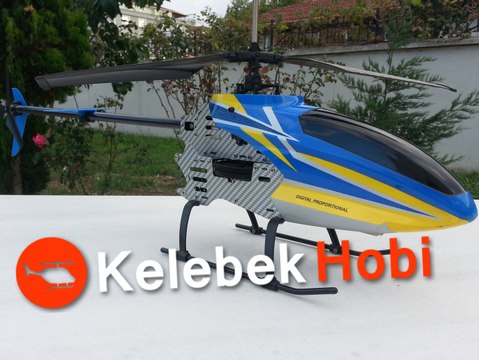 Büyük Kameralı Çift Rotorlu Coaxial Rc Uzaktan Kumandalı Model Maket Helikopter