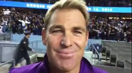 Shane Warne Having fun and Introducing Cricket In USA