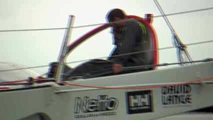 Arrivée d'Arkema ( Lalou Roucayrol - César Dohy ) - Transat Jacques Vabre 2015