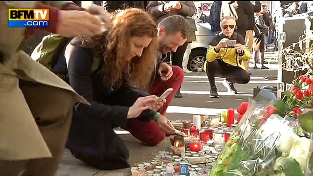 Les Parisiens rendent hommage aux victimes des attentats