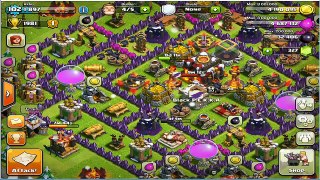 Clash of Clans: 20 Witchs Max/King/Queen/3 Archers/Dragon Epic Crazy Raid!!
