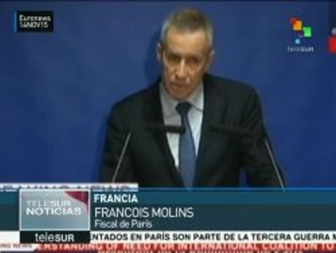 Fiscal de París informa de la detención de 3 sospechosos por atentados