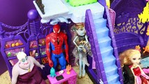 Giant Barbie MONSTER HIGH DOLLHOUSE Spiderman Ever After High Evil Queen Ariel Ursula Toy