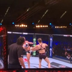 #UFC193 Holly Holm def. Ronda Rousey via KO (head kick) at :59 of R2.