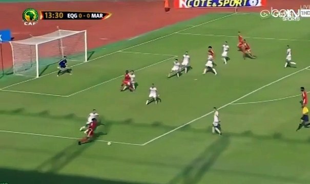 Equatorial Guinea vs Morocco 1-0. Rui Goal. WC Qualification 15-11-2015