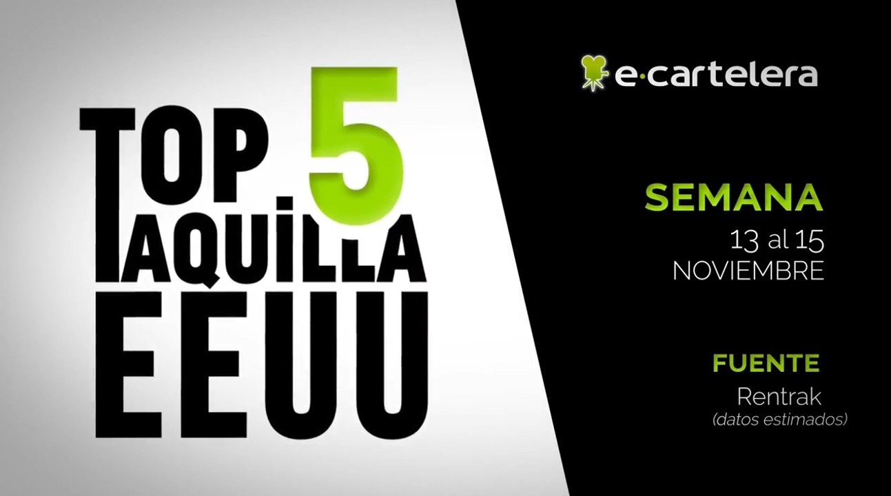 Top 5 Taquilla USA Semana 13- 15 noviembre
