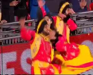 Bhangra group protested against modi in UK