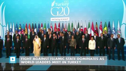 Fight against Islamic State dominates as world leaders meet in Turkey