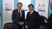 Turkish PM meets European Commission President Donald Tusk in Antalya