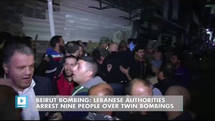 Télécharger la video: Beirut bombing: Lebanese authorities arrest nine people over twin bombings