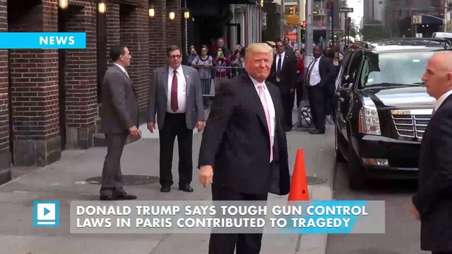 Donald Trump says tough gun control laws in Paris contributed to tragedy