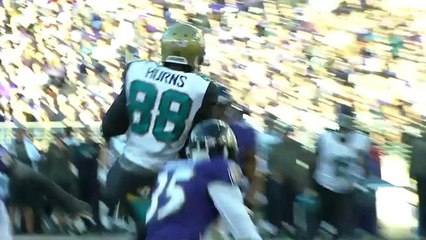 Jaguars Allen Hurns takes big hit, brings down 21-yard catch