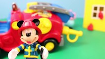 Mickey Mouse Clubhouse Mickey Fire Truck Peppa Pig George Pig Joker from Batman ToysReviewToys