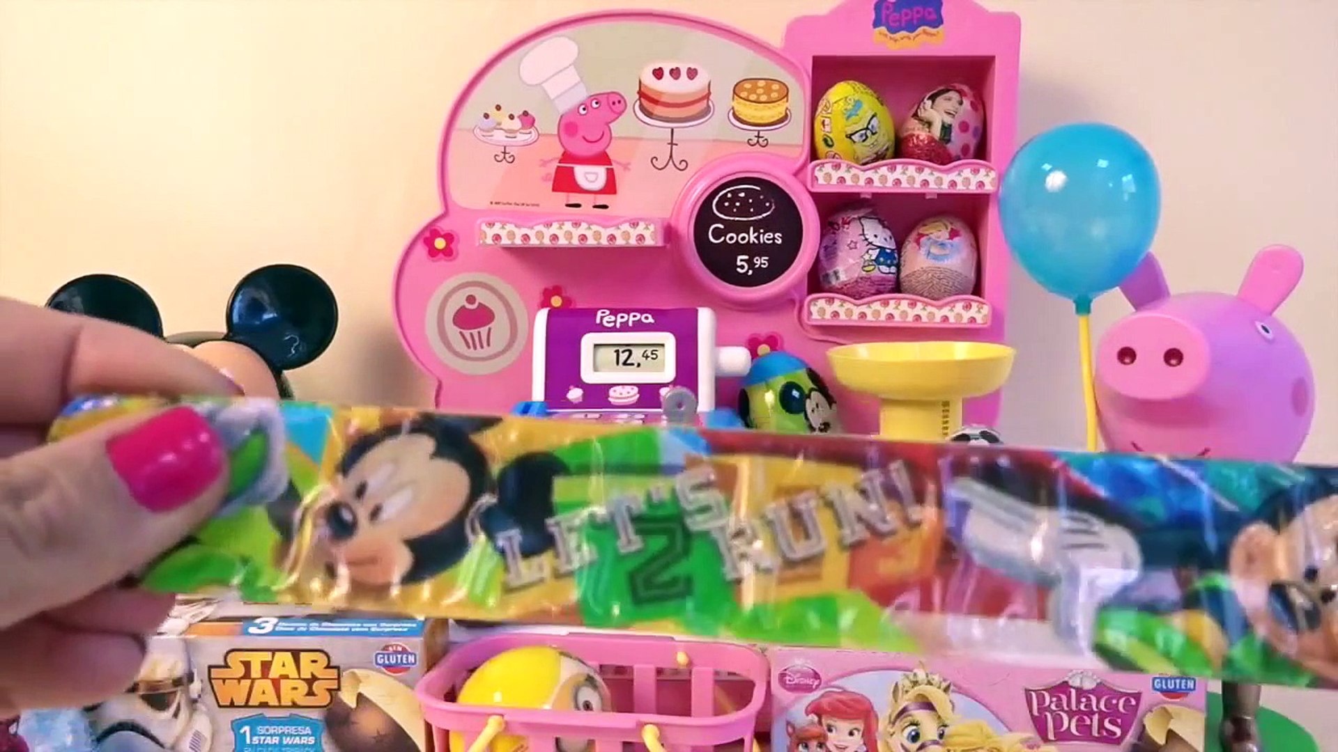 37 Huevos Sorpresa de Peppa Pig Mickey Mouse Bob Esponja Frozen Princesas  Kinder - Dailymotion Video