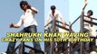 Shahrukh Khan Celebrates His 50th Birthday Today at Mannat | Bollywood News 2015