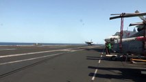 ISIS Airstrike Aircraft Launched and Recovered on USS George H.W. Bush