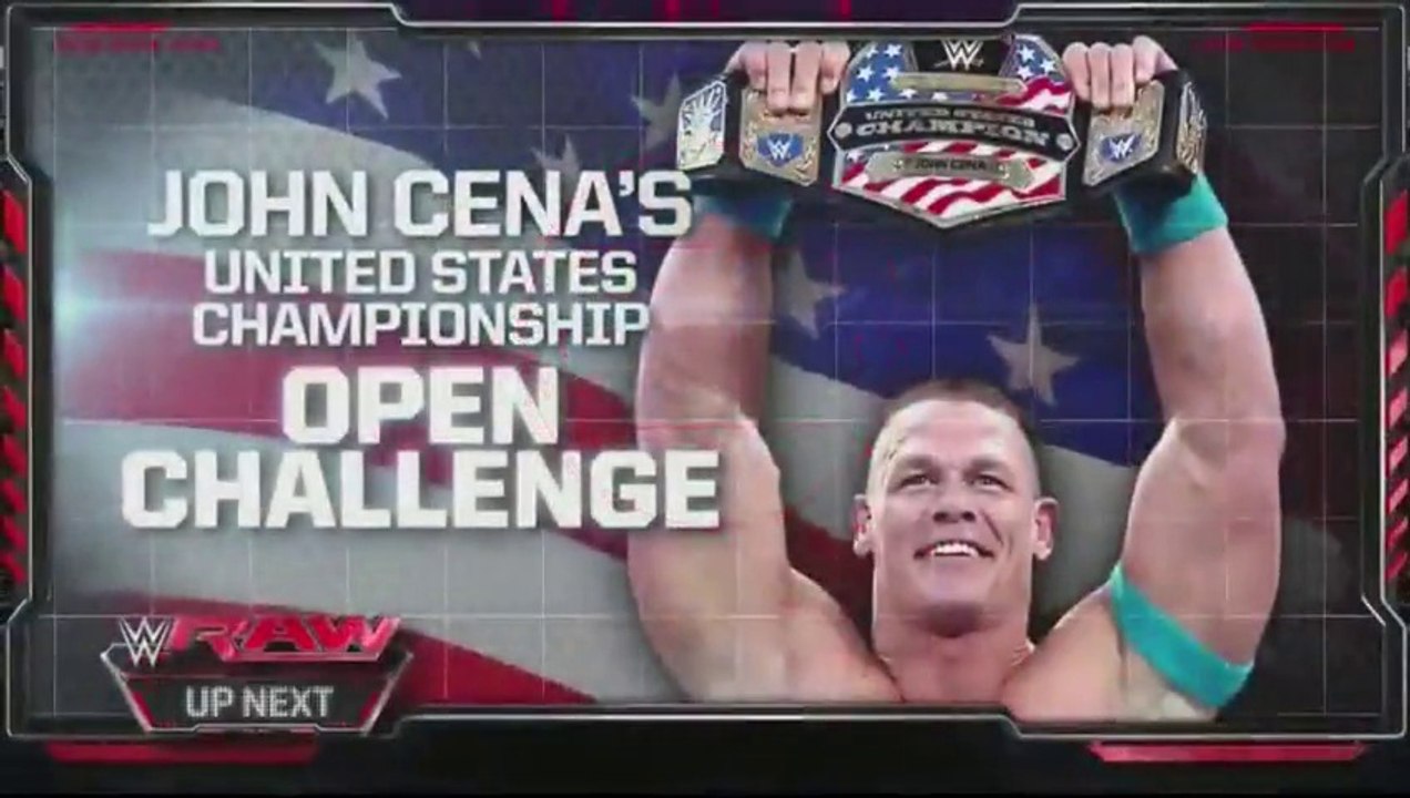 WWE United States Championship Match John Cena vs Cesaro 06-07-15