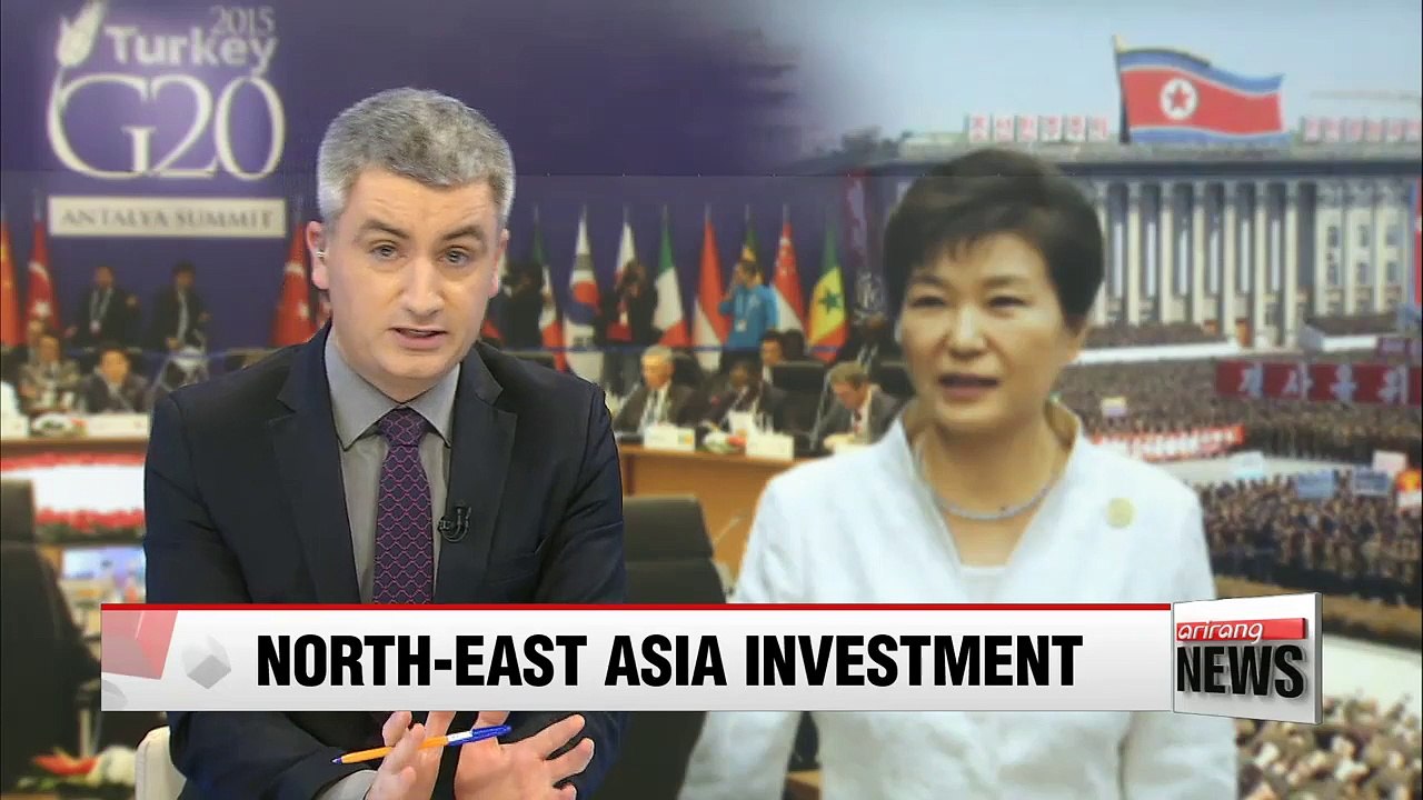 President Park suggests joint-investment plan into Northeast Asia at G20 summit