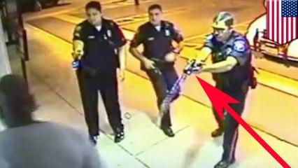 Police tase shackled man 20 times outside hospital until he dies