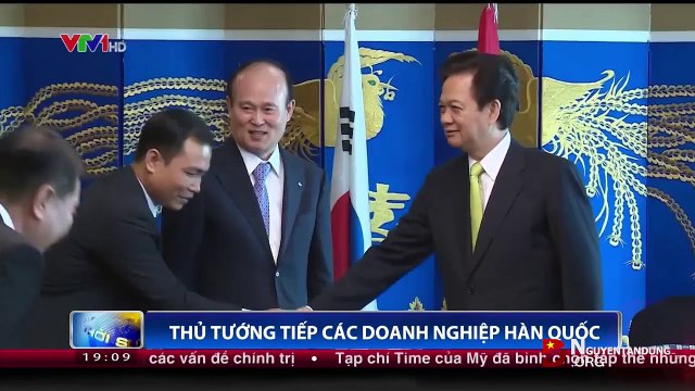 Thủ tướng Nguyễn Tấn Dũng tiếp các doanh nghiệp Hàn Quốc
