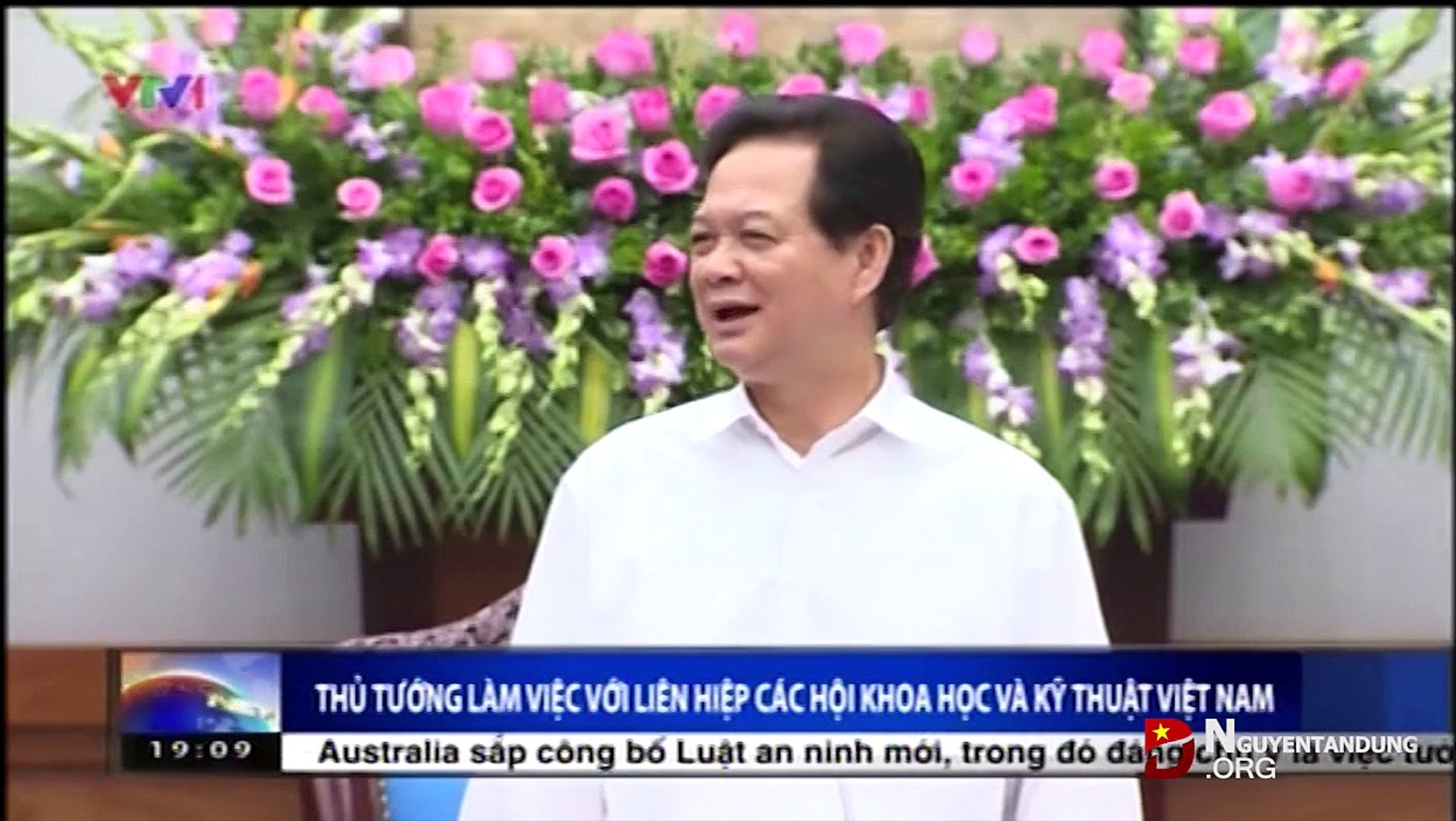 ⁣Thủ tướng Nguyễn Tấn Dũng làm việc với liên hiệp các hội khoa học và kỹ thuật Việt Nam