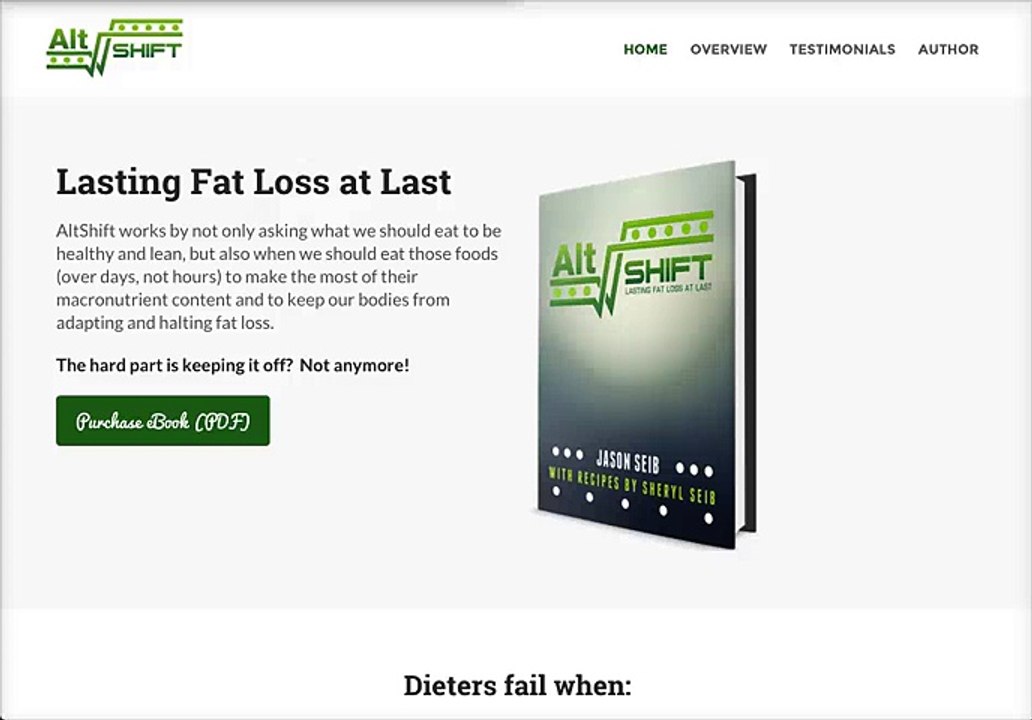 AltShift Diet Review - Does It Even Work?