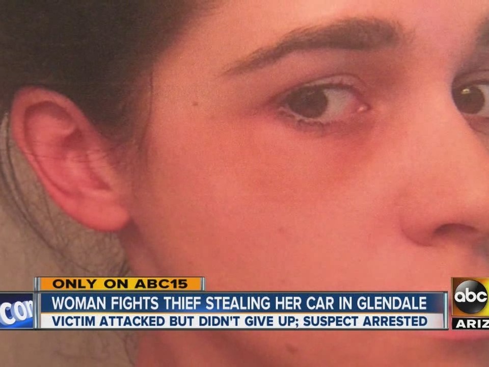 Woman fights back when man tries to steal her car