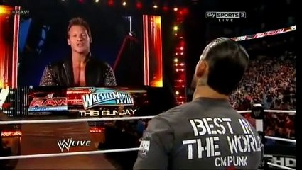 CM Punk destroys Christian WWE RAW 03/26/12 (HQ)