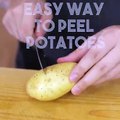 Easy Way to Peel Boiled Potatoes