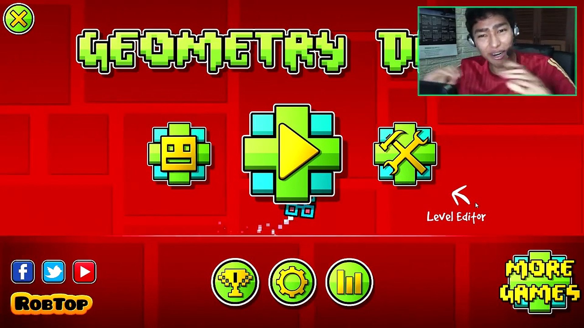 CARAAJÖO!! Geometry Dash #2 | Fernanfloo - Dailymotion Video