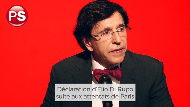 Déclaration d’Elio Di Rupo suite aux attentats de Paris