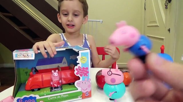 George e Familia Peppa Pig Conhecem o Carro da Peppa Backyardigans Ovos Galinha Pintadinha