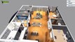 Virtual Reality Floor Plan Design for touch screen , VR Glasses & Cardboard , VR Experience