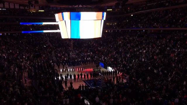 NBA : la Marseillaise au Madison Square Garden (New York)