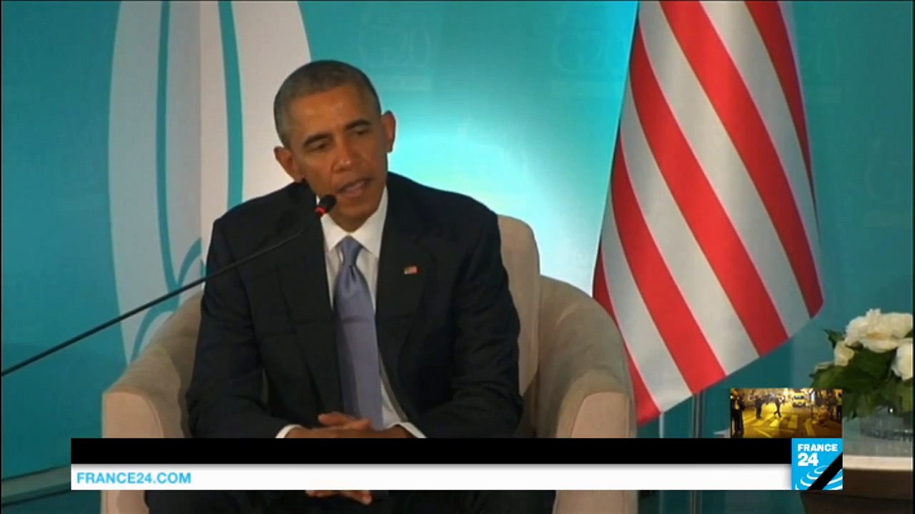 Paris Attacks- Obama condems -attack on civilization-, vows to -redouble efforts- against IS group