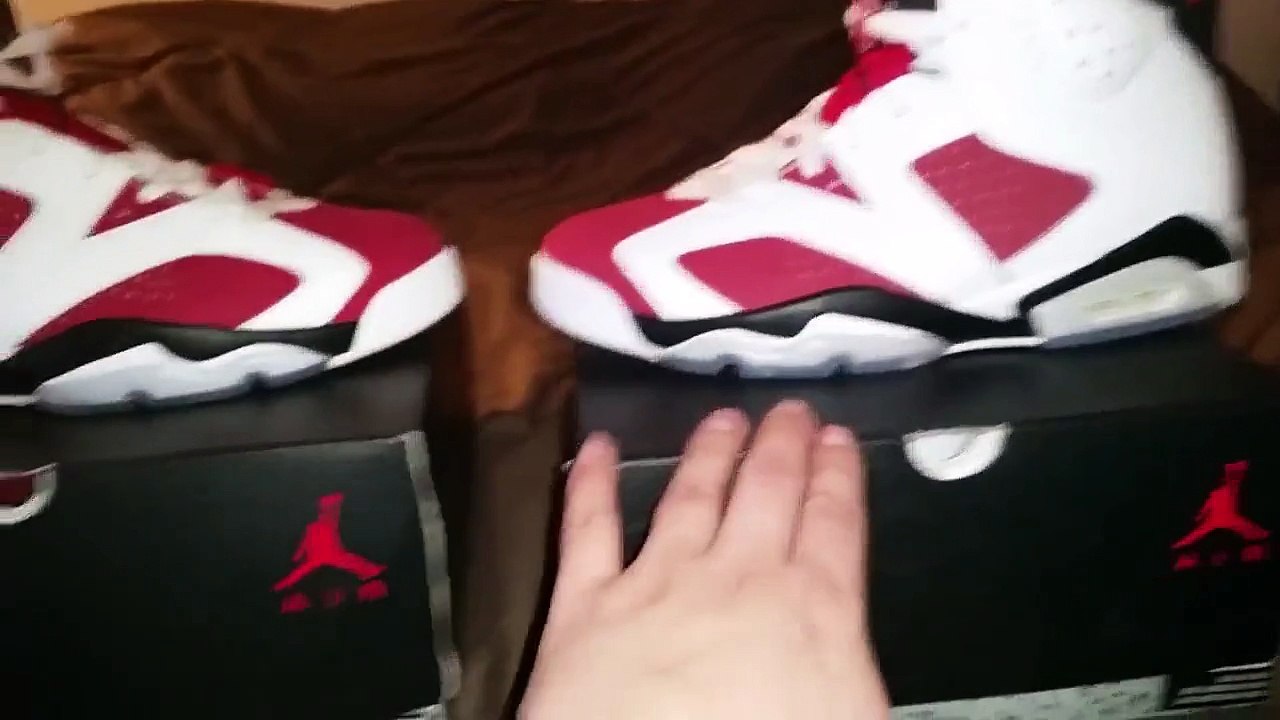 HD Review Discount Authentic Air JORDAN RETRO 6 CARMINE Sneakers Outlet