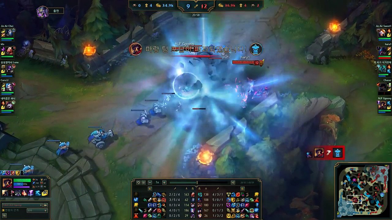 Viktor vs Lulu - NJF Ggoong KR LOL Challenger 736LP