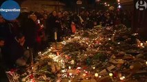 Panicked scenes after false alarm at Paris attacks memorial – video