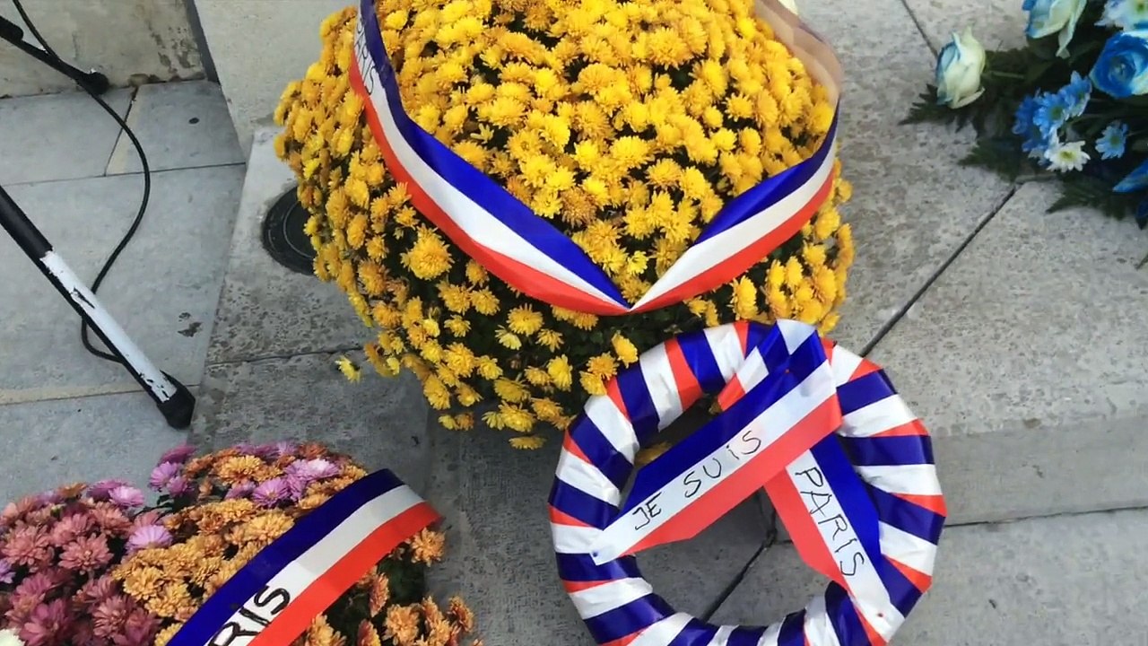 Hommage aux victimes des attentats de nov 2015 à Montélimar