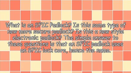 SFIC Padlocks