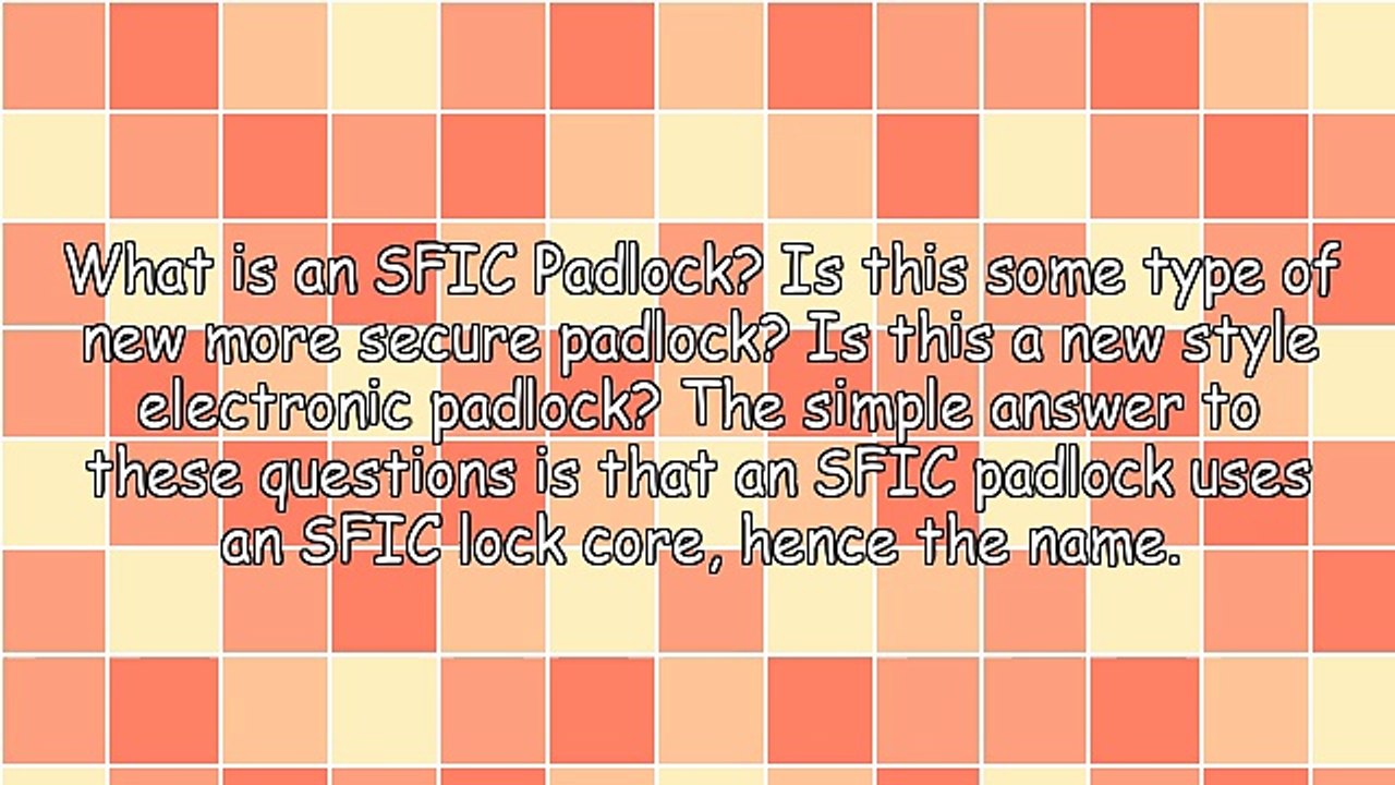 SFIC Padlocks
