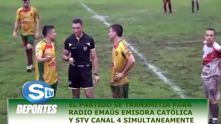 Match in Costa Rica held up after a linesman hears a commentator call out the referee